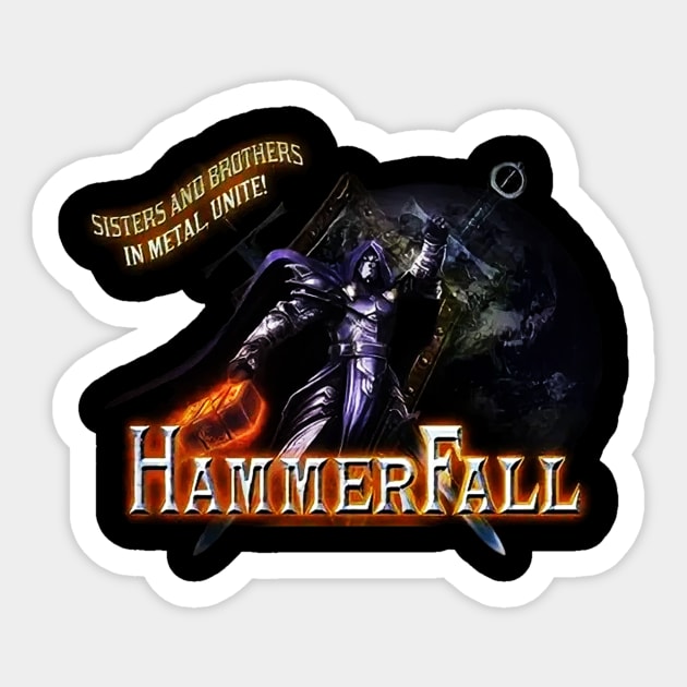 hammer falll banddd Sticker by The Skull Reserve Design.Official
